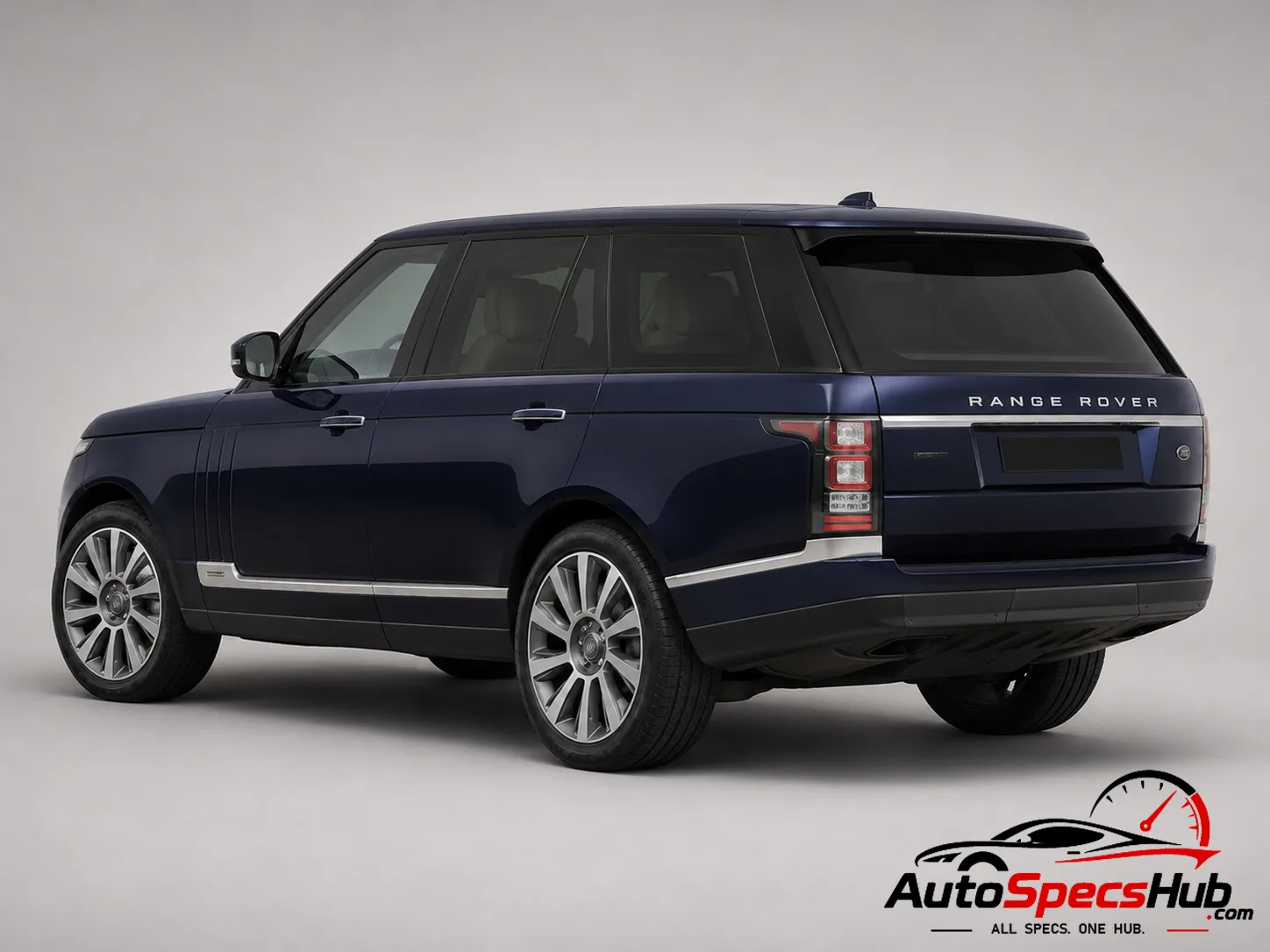 2015 Land Rover Range Rover 3.0 SDV6 Hybrid LWB rear three-quarter view in Blue