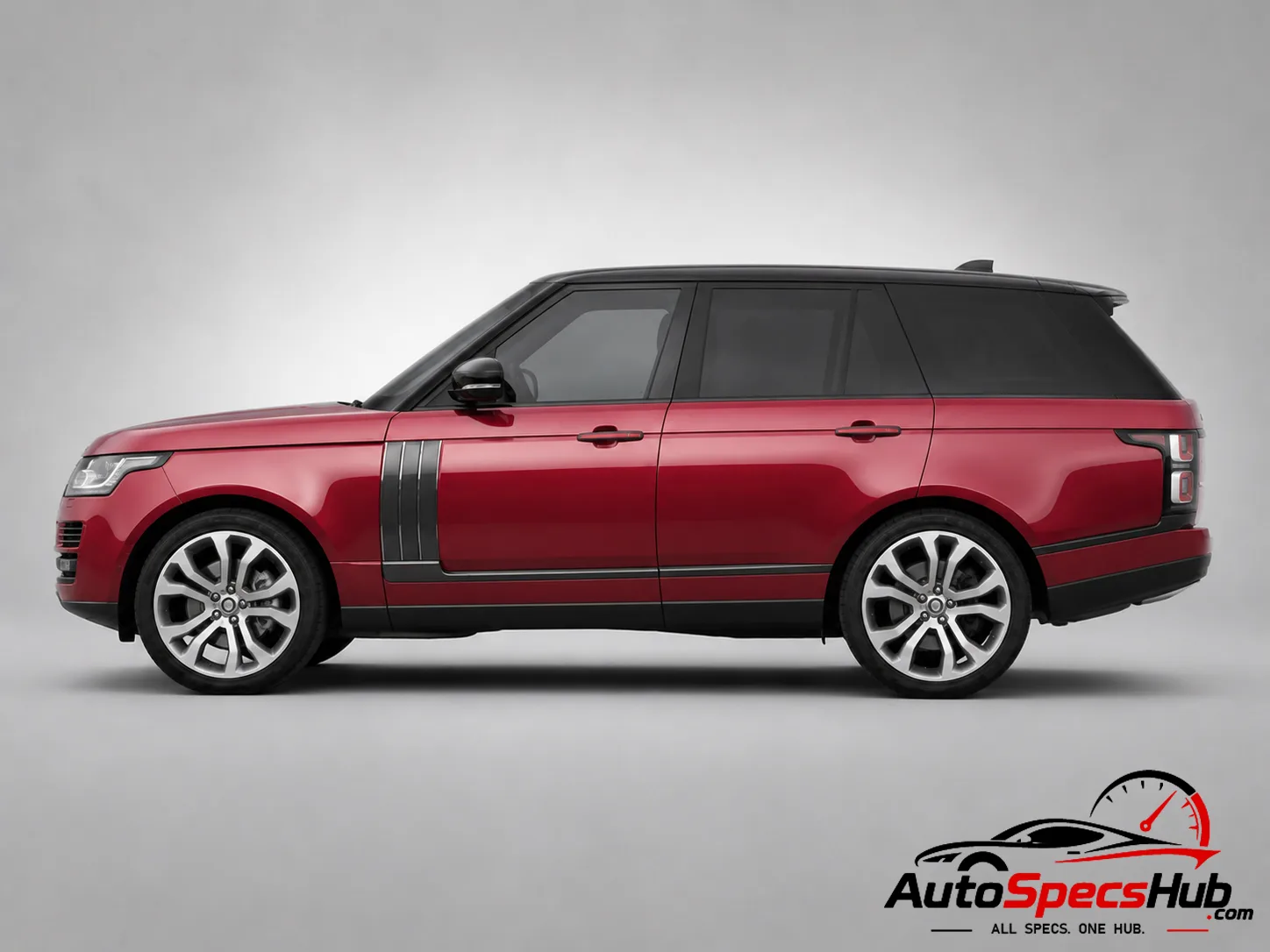 2013 Land Rover Range Rover 4.4 SDV8 side profile in Red