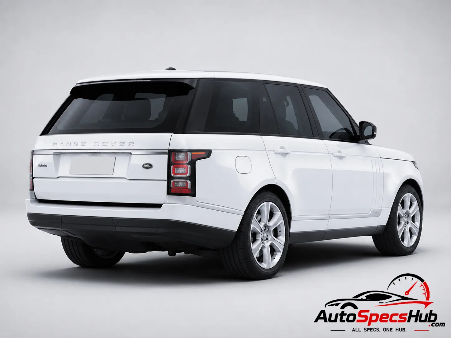 2014 Land Rover Range Rover 3.0 SDV6 Hybrid rear three-quarter view in White
