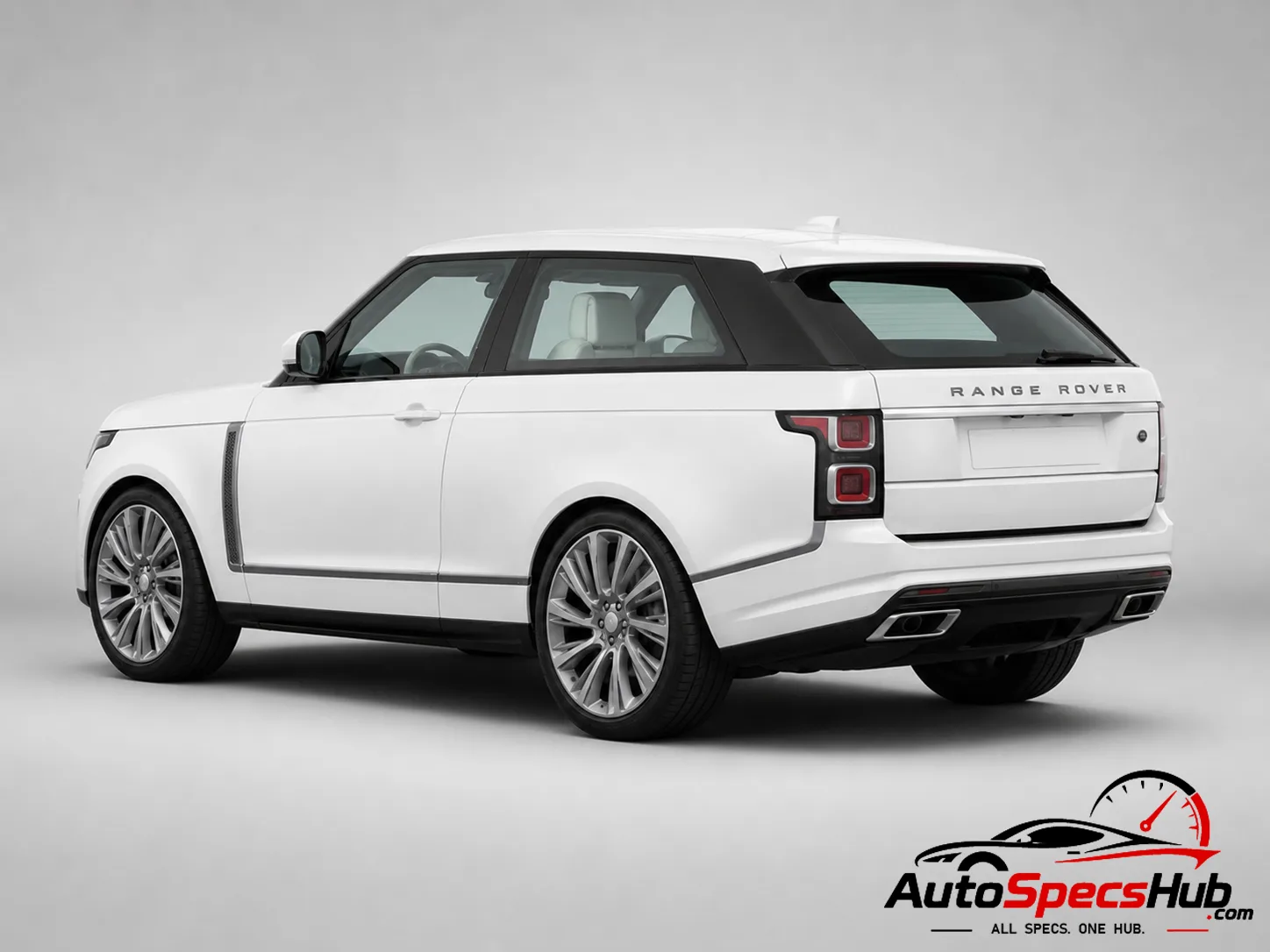 2018 Land Rover Range Rover SV Coupé rear three-quarter view in White