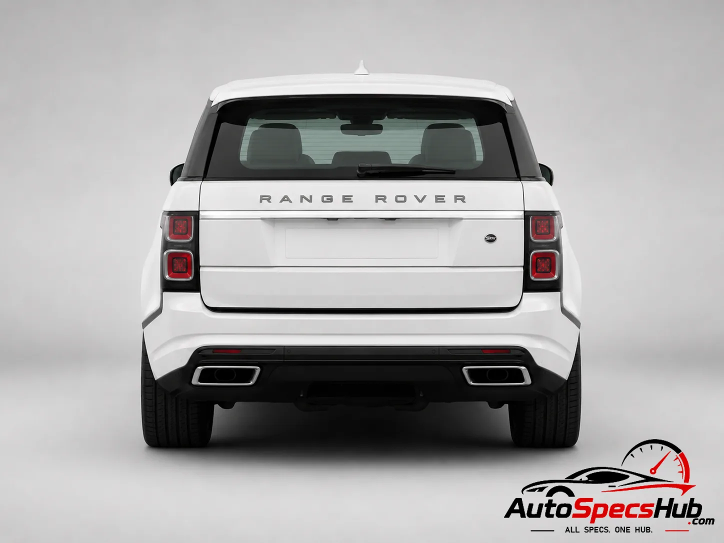 2018 Land Rover Range Rover SV Coupé rear view in White