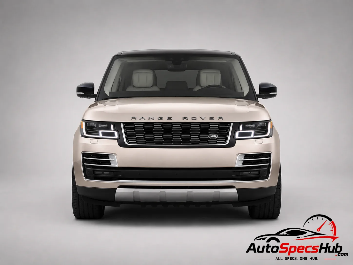 2018 Land Rover Range Rover 5.0 V8 SC 565 front view in Champagne Gold