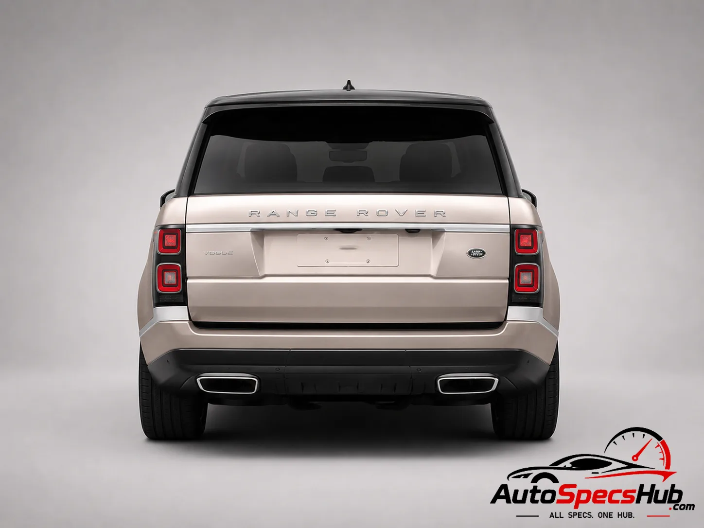 2018 Land Rover Range Rover 5.0 V8 SC 565 rear view in Champagne Gold