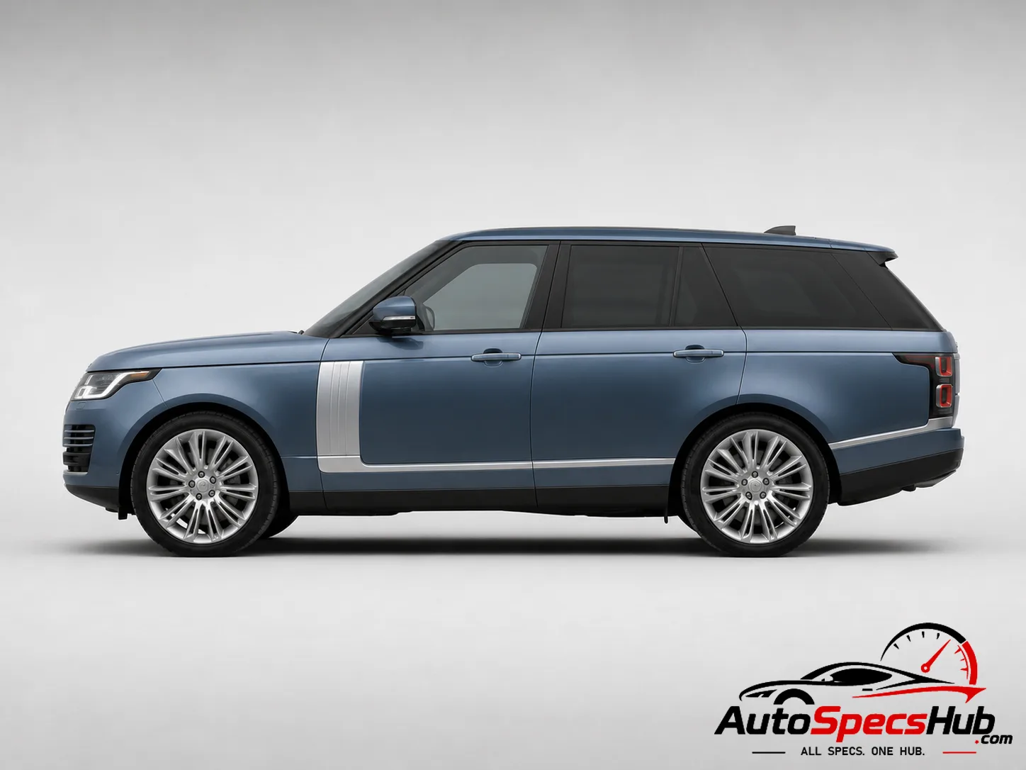 2018 Land Rover Range Rover 5.0 V8 SC 525 side profile in Blue