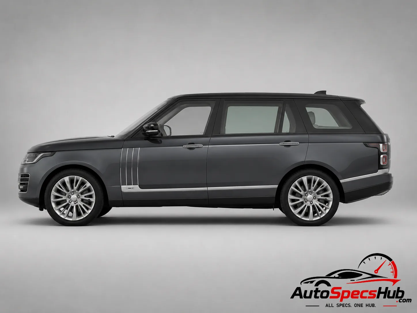 2018 Land Rover Range Rover 5.0 V8 SC 565 LWB side profile in Gray