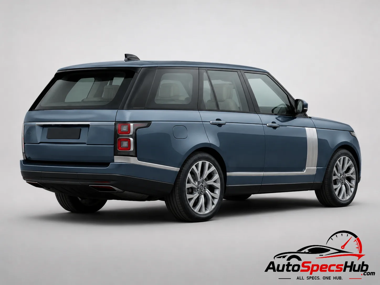 2019 Land Rover Range Rover P400 MHEV rear three-quarter view in Blue