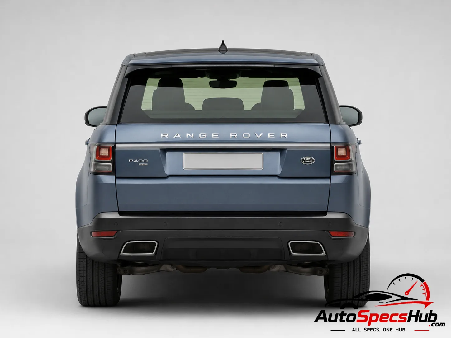 2019 Land Rover Range Rover P400 MHEV rear view in Blue