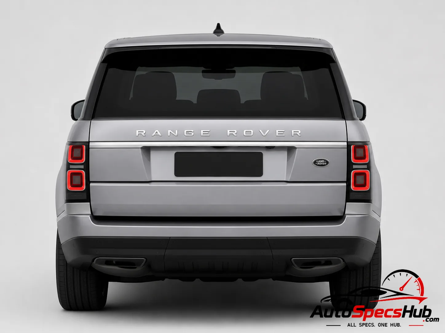 2019 Land Rover Range Rover P400 MHEV LWB rear view in Silver