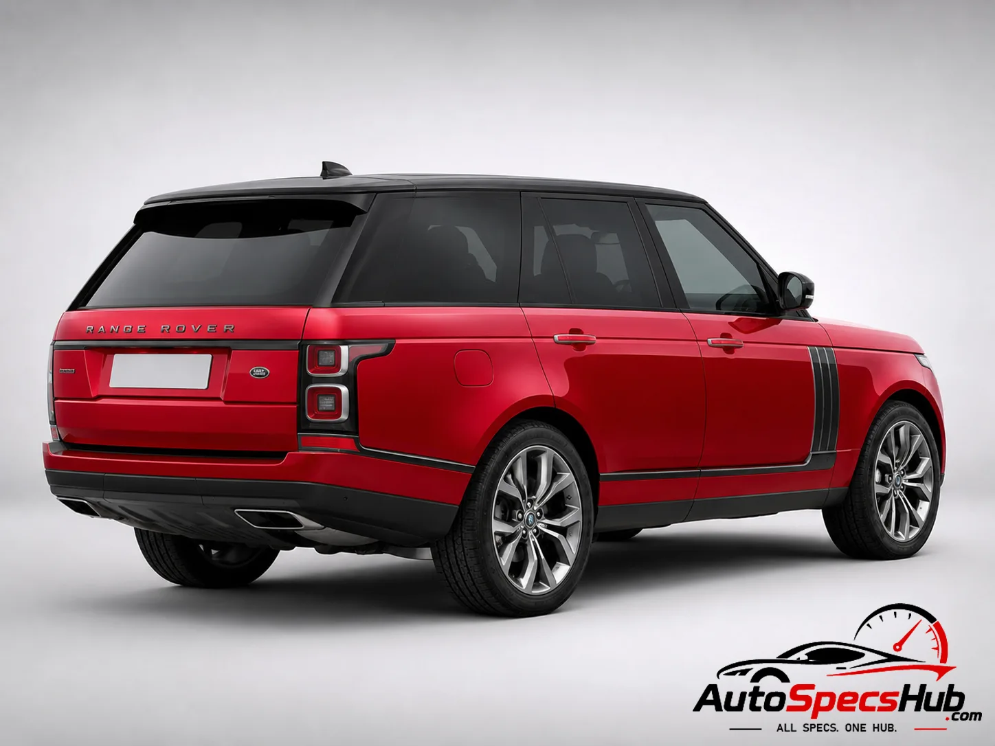 2018 Land Rover Range Rover 3.0 TDV6 rear three-quarter view in red