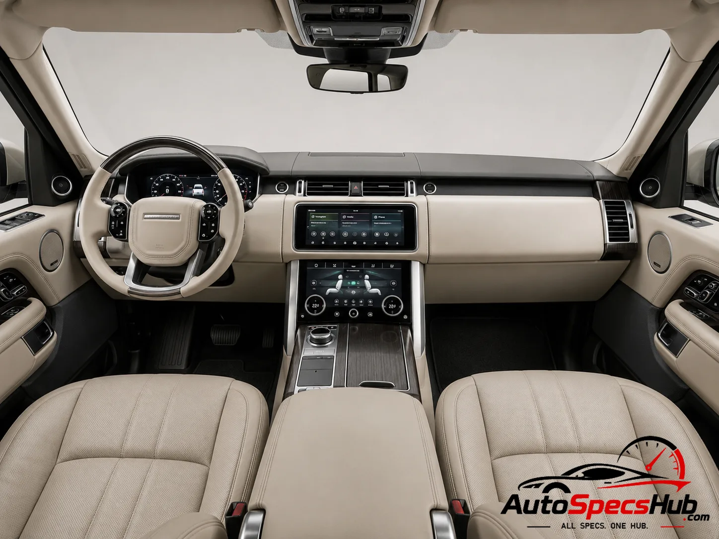 2018 Land Rover Range Rover P400e PHEV LWB interior dashboard and front cabin