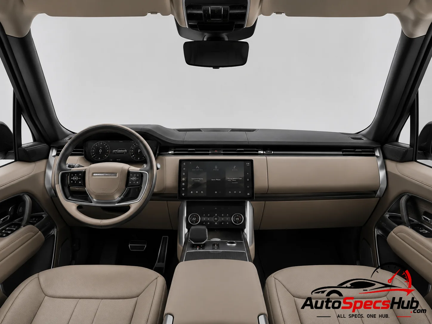 2022 Land Rover Range Rover P400 interior dashboard and front cabin
