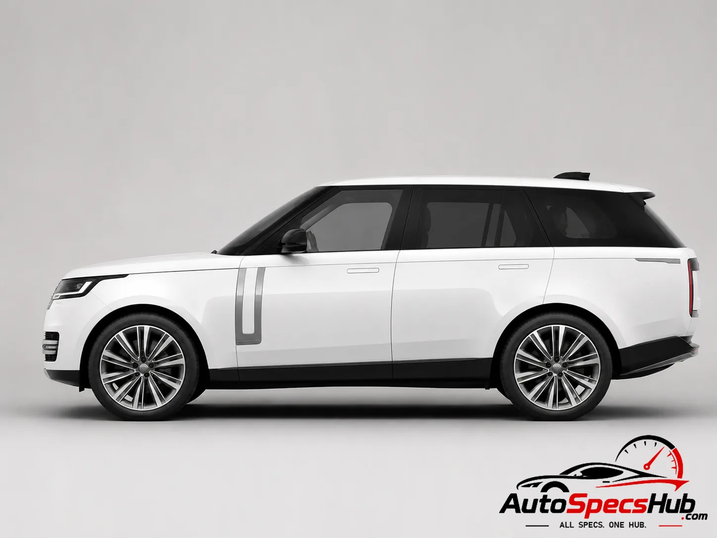 2022 Land Rover Range Rover D300 side profile in white