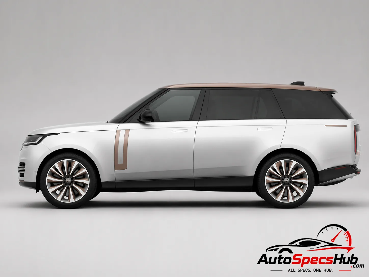 2022 Land Rover Range Rover LWB P530 side profile in white
