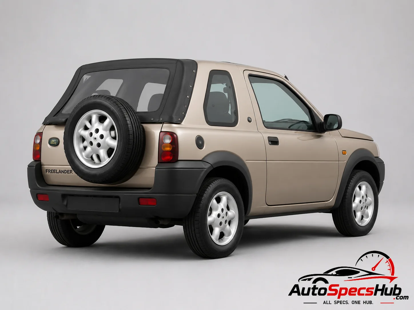1998 Land Rover Freelander 1.8i Softback rear three-quarter view in beige