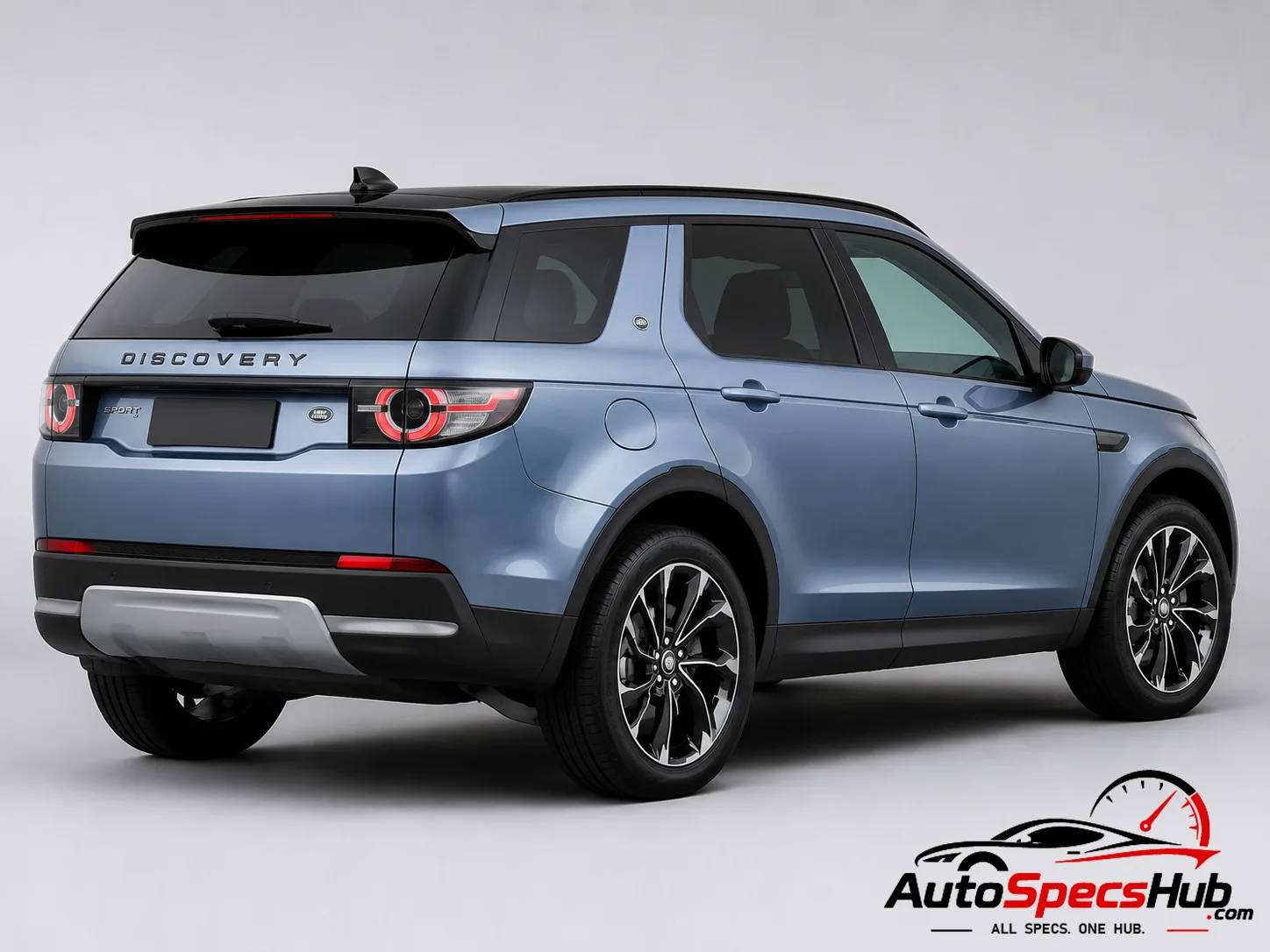 2020 Land Rover Discovery Sport P300e PHEV rear three-quarter view
