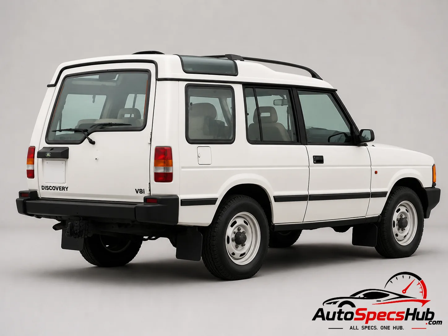 1989 Land Rover Discovery V8i rear three-quarter view