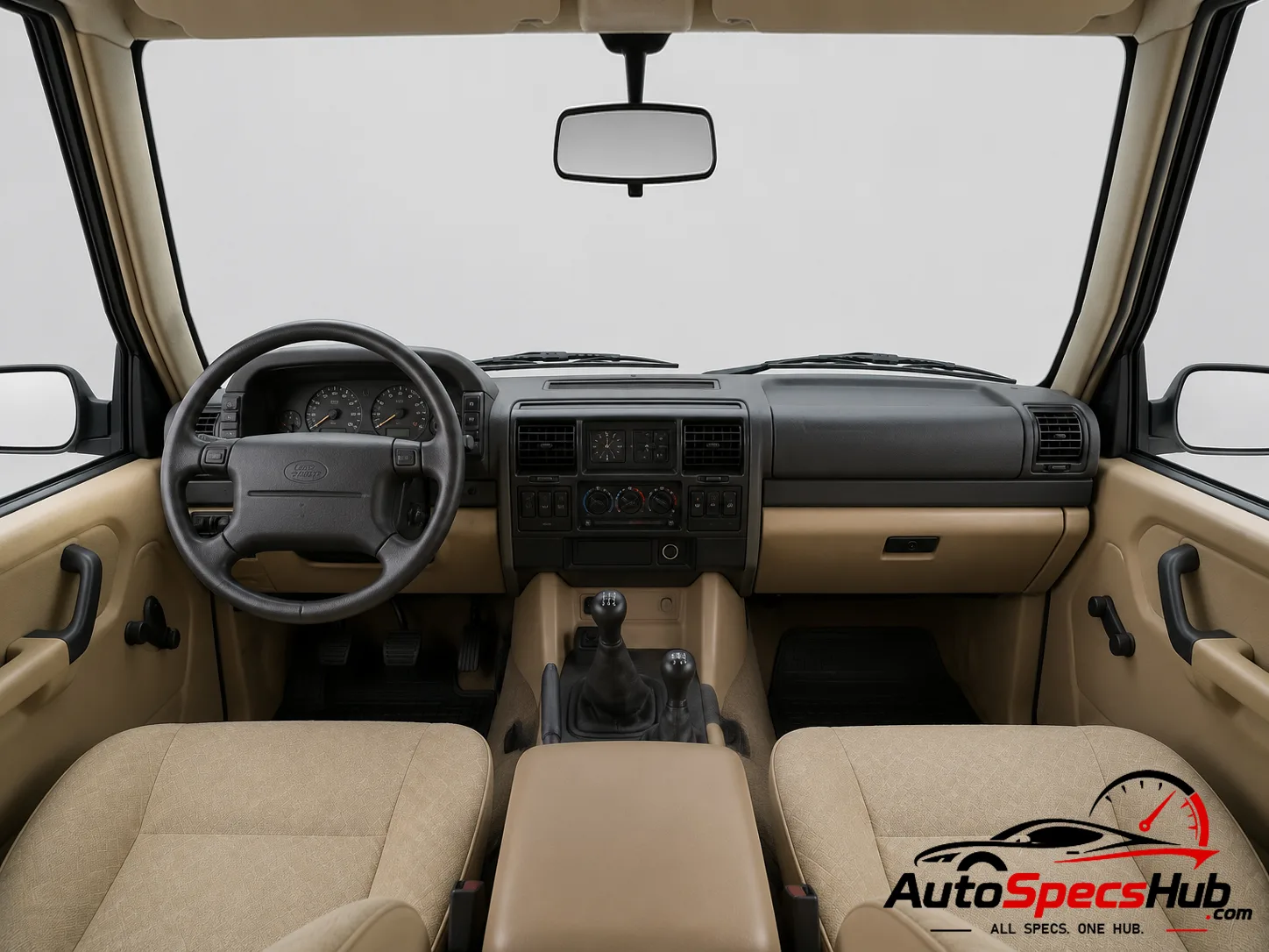 1989 Land Rover Discovery V8i interior dashboard and front cabin