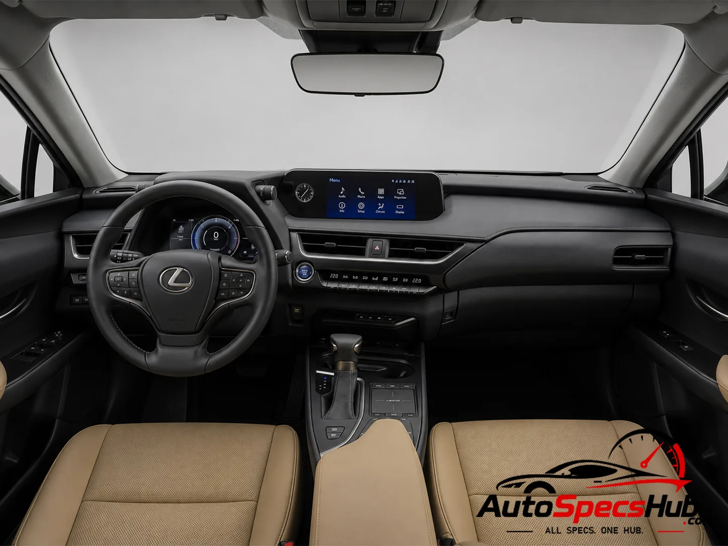 Lexus UX 250h FWD interior dashboard view