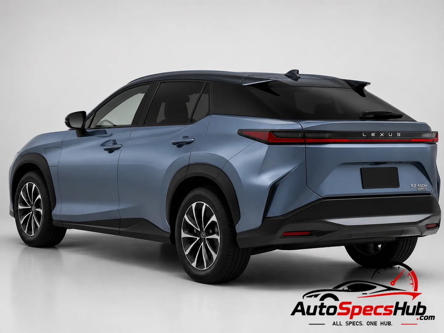 2023 Lexus RZ 450e rear three-quarter view