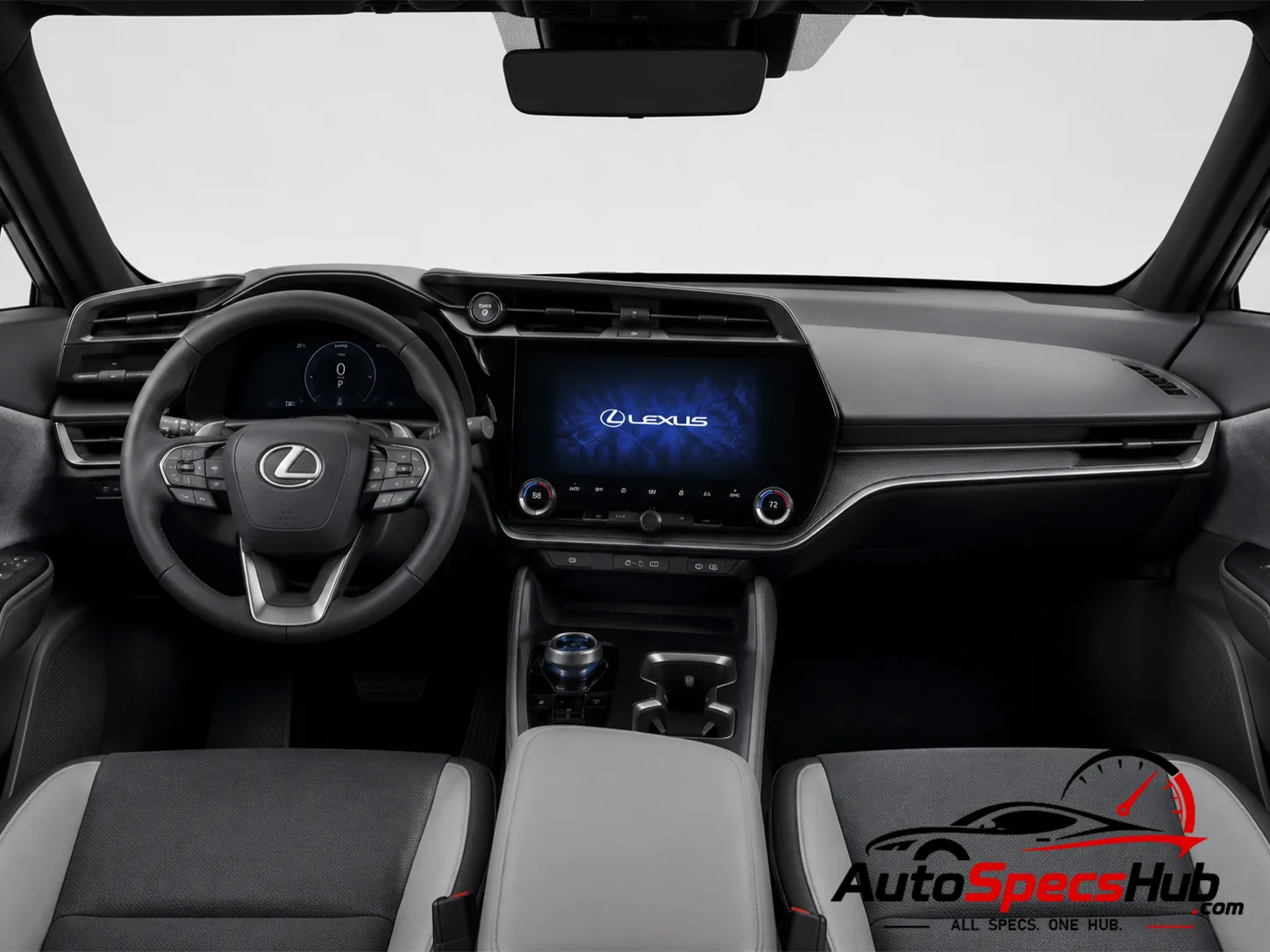 2023 Lexus RZ 450e interior dashboard view