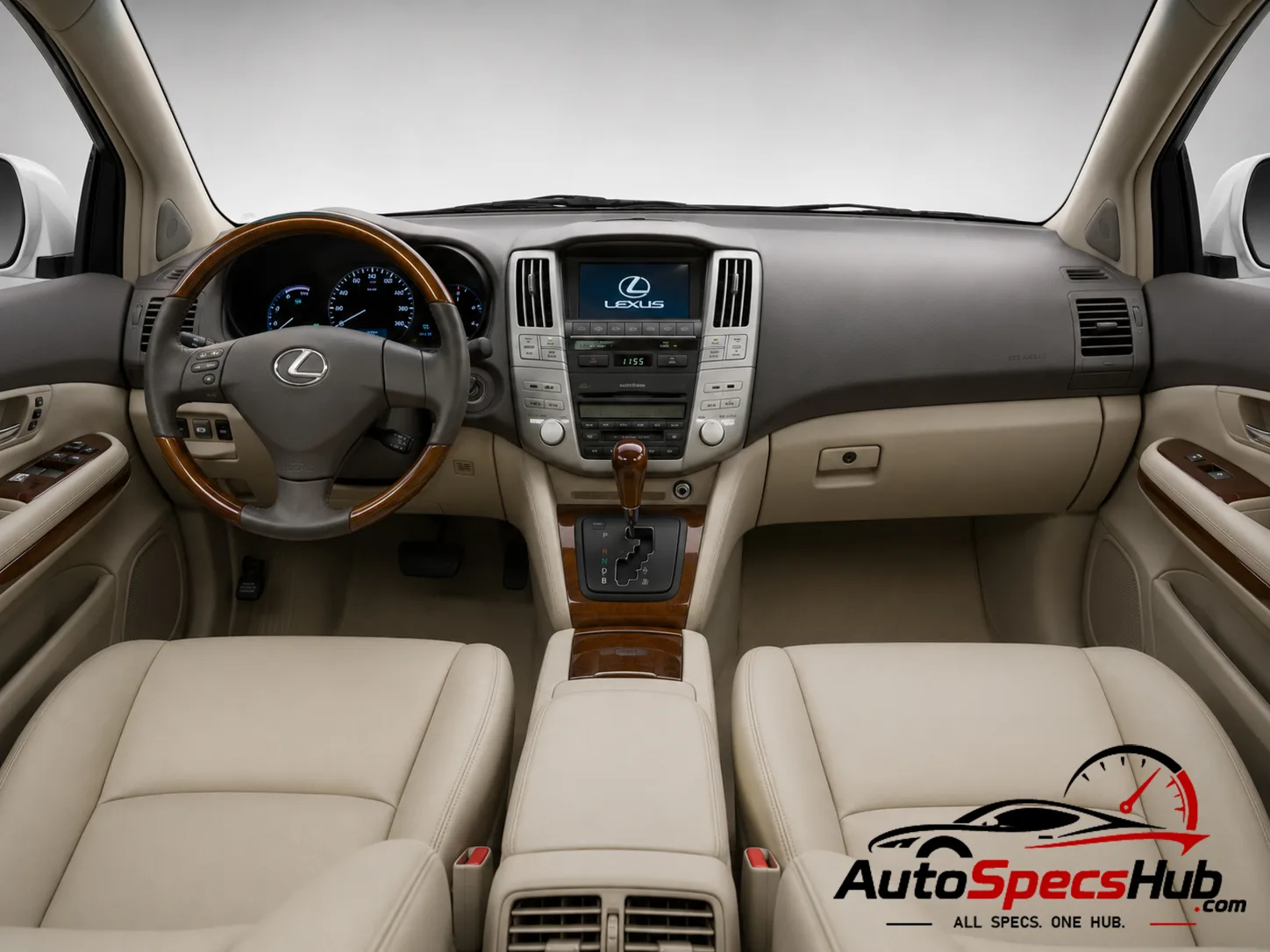 2005 Lexus RX 400h interior dashboard view