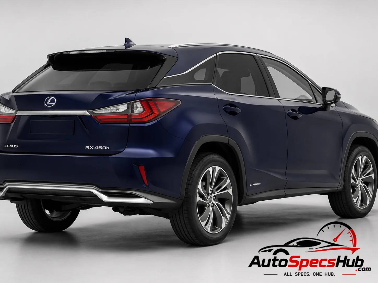 2016 Lexus RX 450h rear three-quarter view