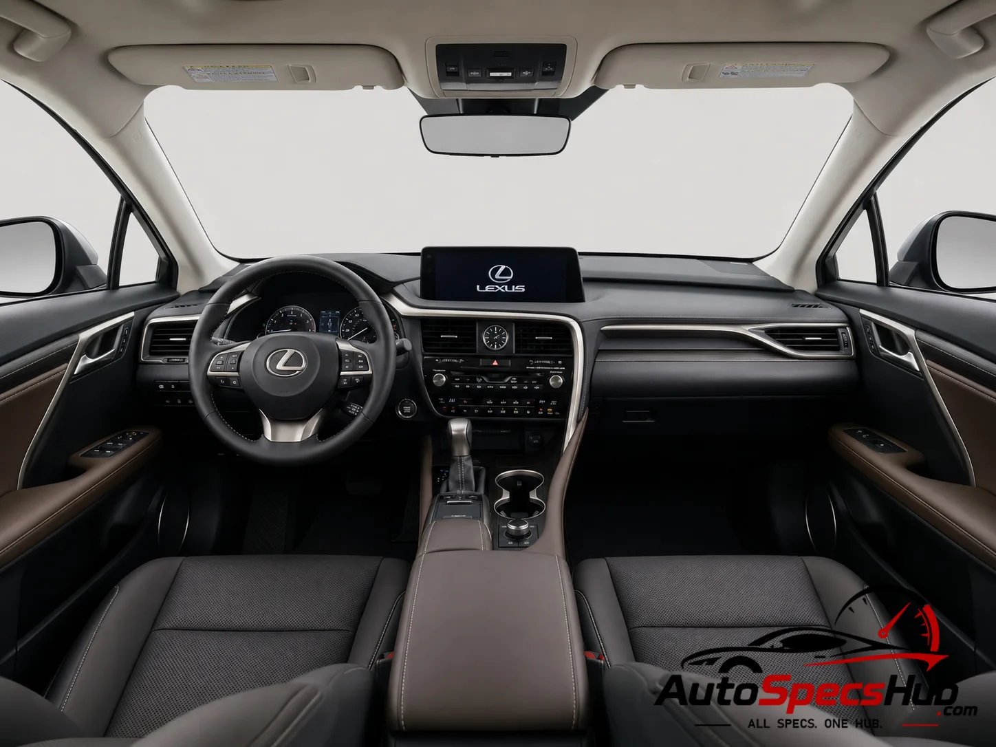 2018 Lexus RX 450h L interior dashboard and front cabin