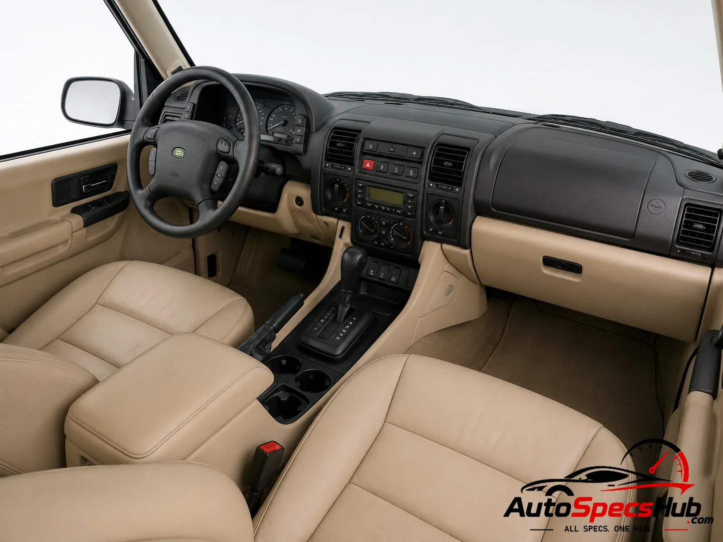 2004 Land Rover Discovery V8 interior dashboard and front cabin