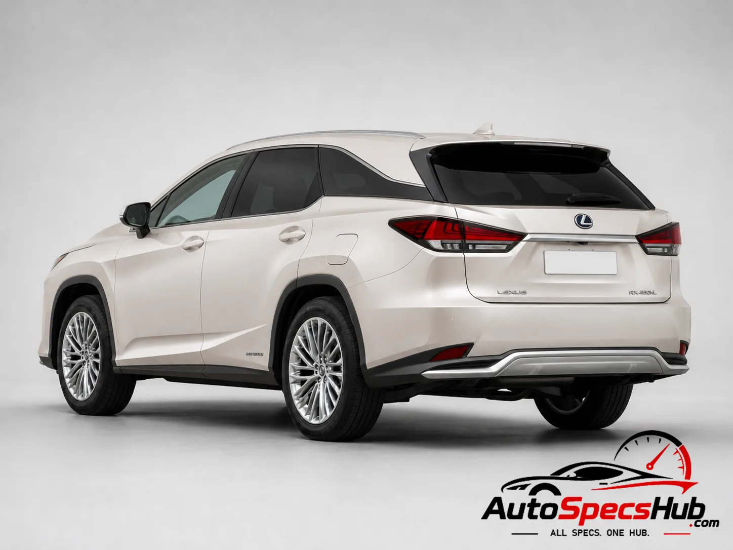 2020 Lexus RX 450h L rear three-quarter view