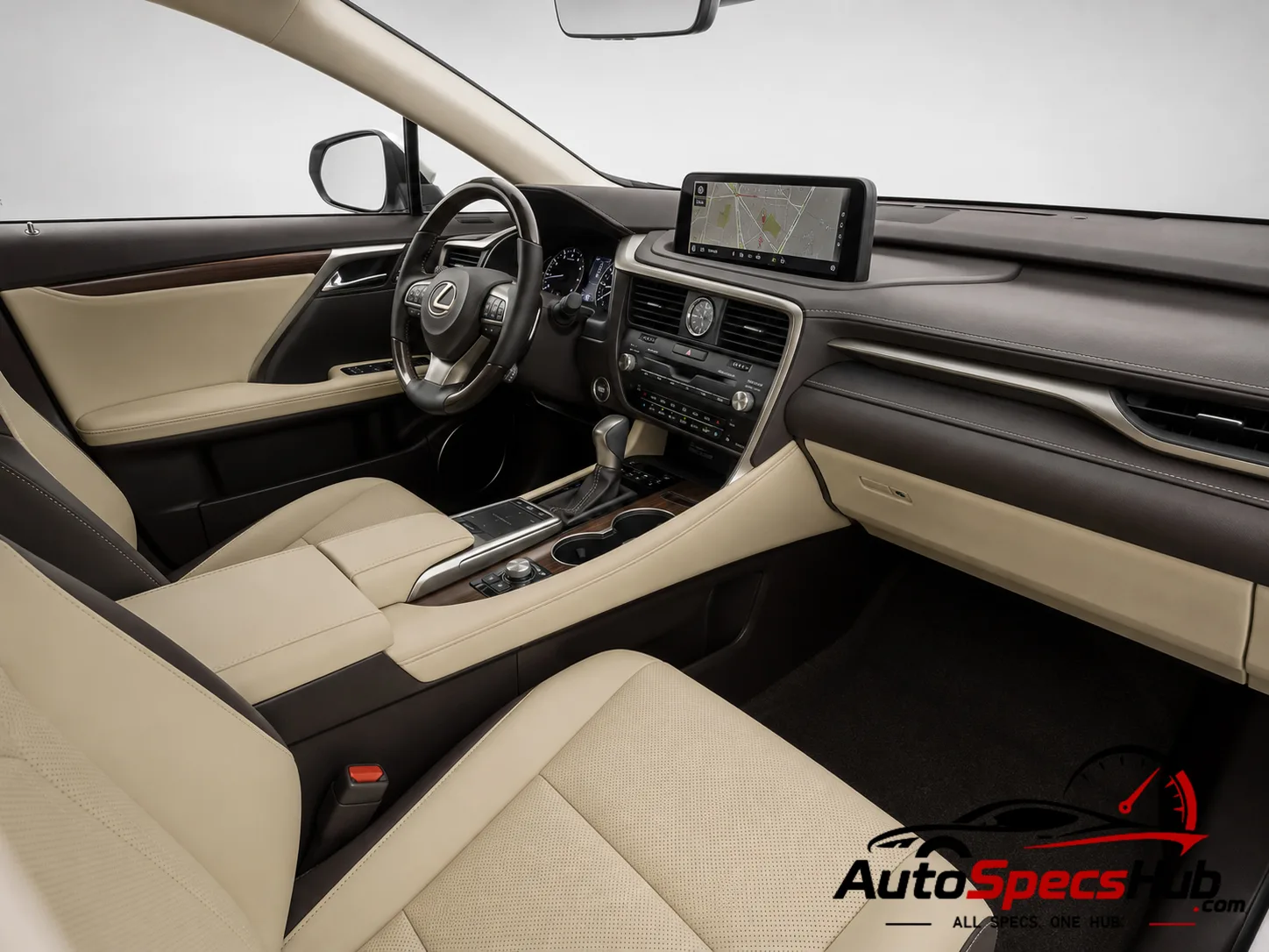 2020 Lexus RX 450h L interior dashboard and front cabin