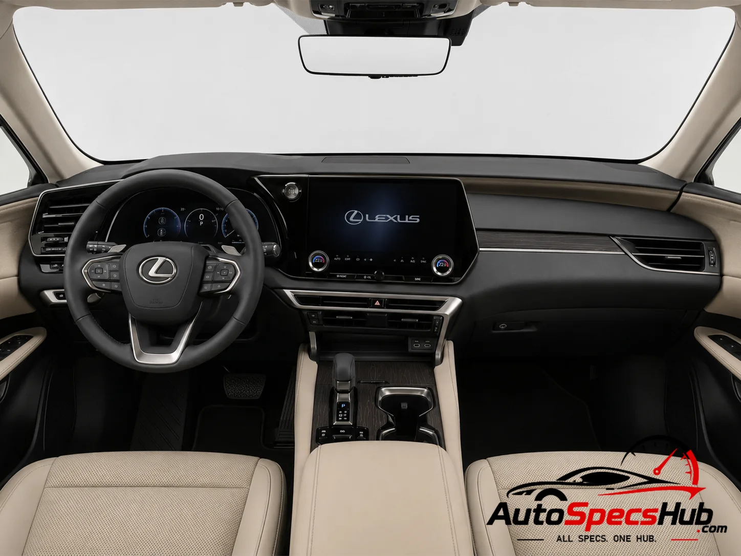 2023 Lexus RX 350h interior dashboard and front cabin