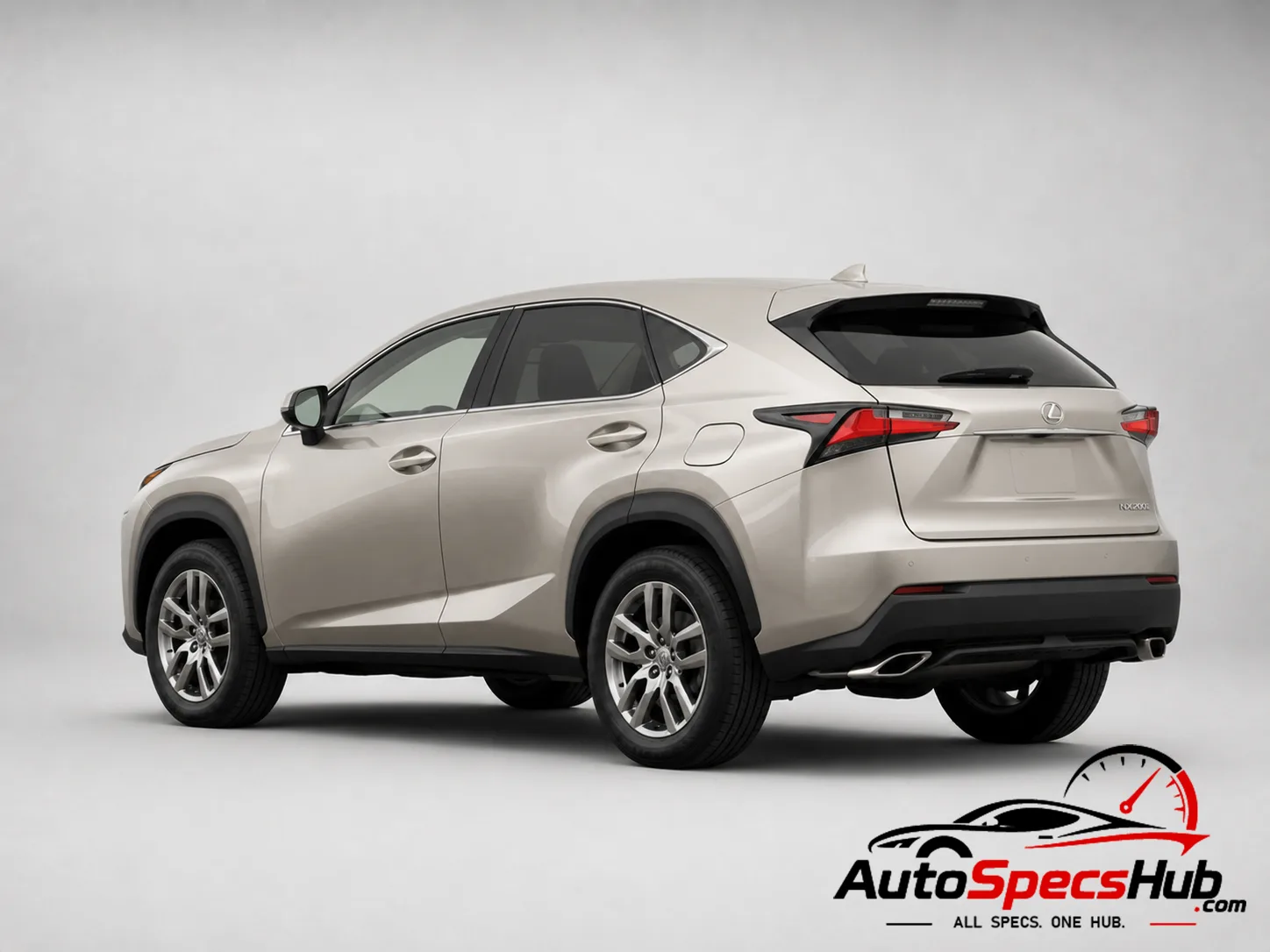 2015 Lexus NX 200t rear three-quarter view
