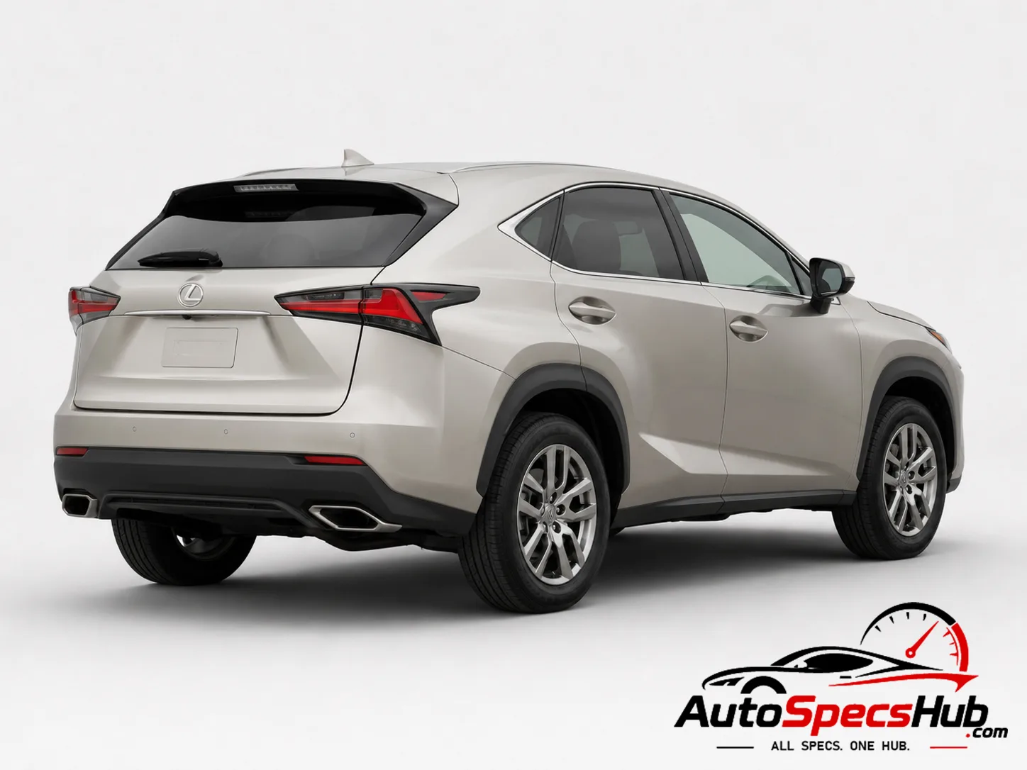 2015 Lexus NX 200t 4WD rear three-quarter view