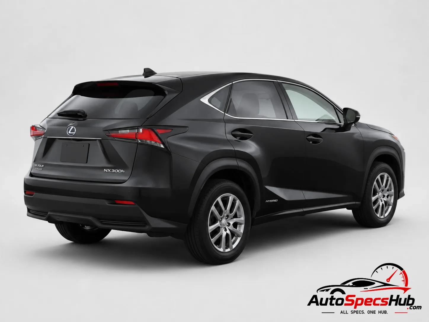 2014 Lexus NX 300h E-FOUR rear three-quarter view