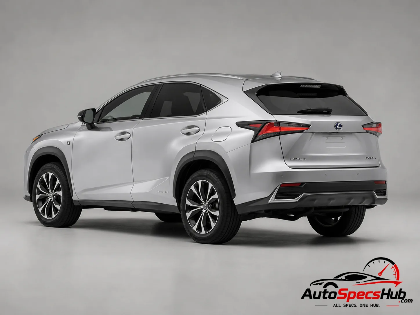 2018 Lexus NX 300h rear three-quarter view