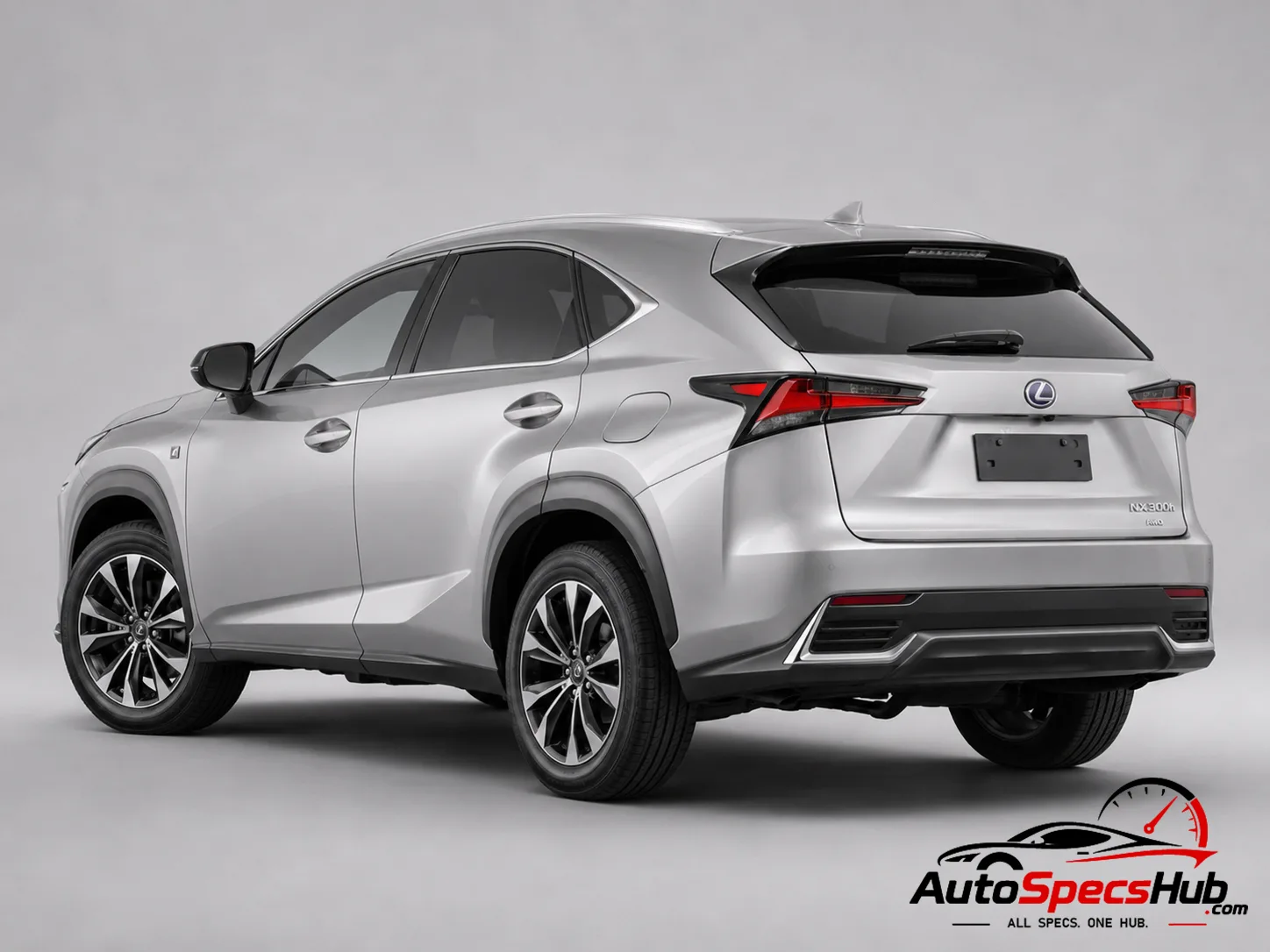 2018 Lexus NX 300h E-FOUR rear three-quarter view