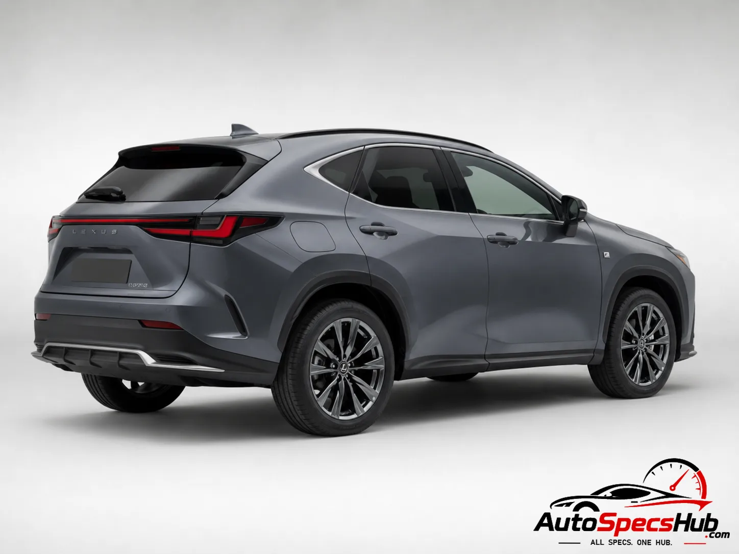 2022 Lexus NX 450h+ rear three-quarter view