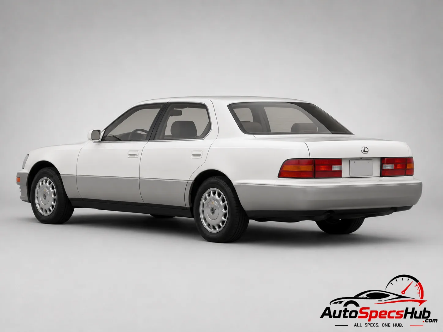 1990 Lexus LS 400 rear three-quarter view