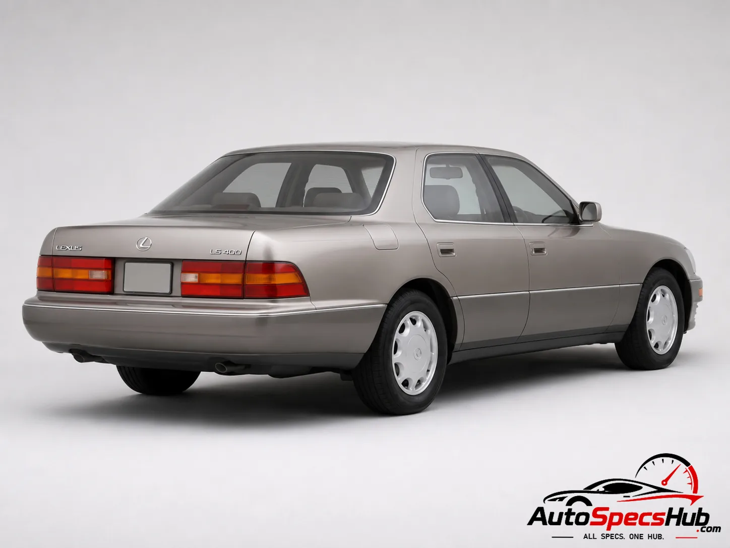 1992 Lexus LS 400 rear three-quarter view