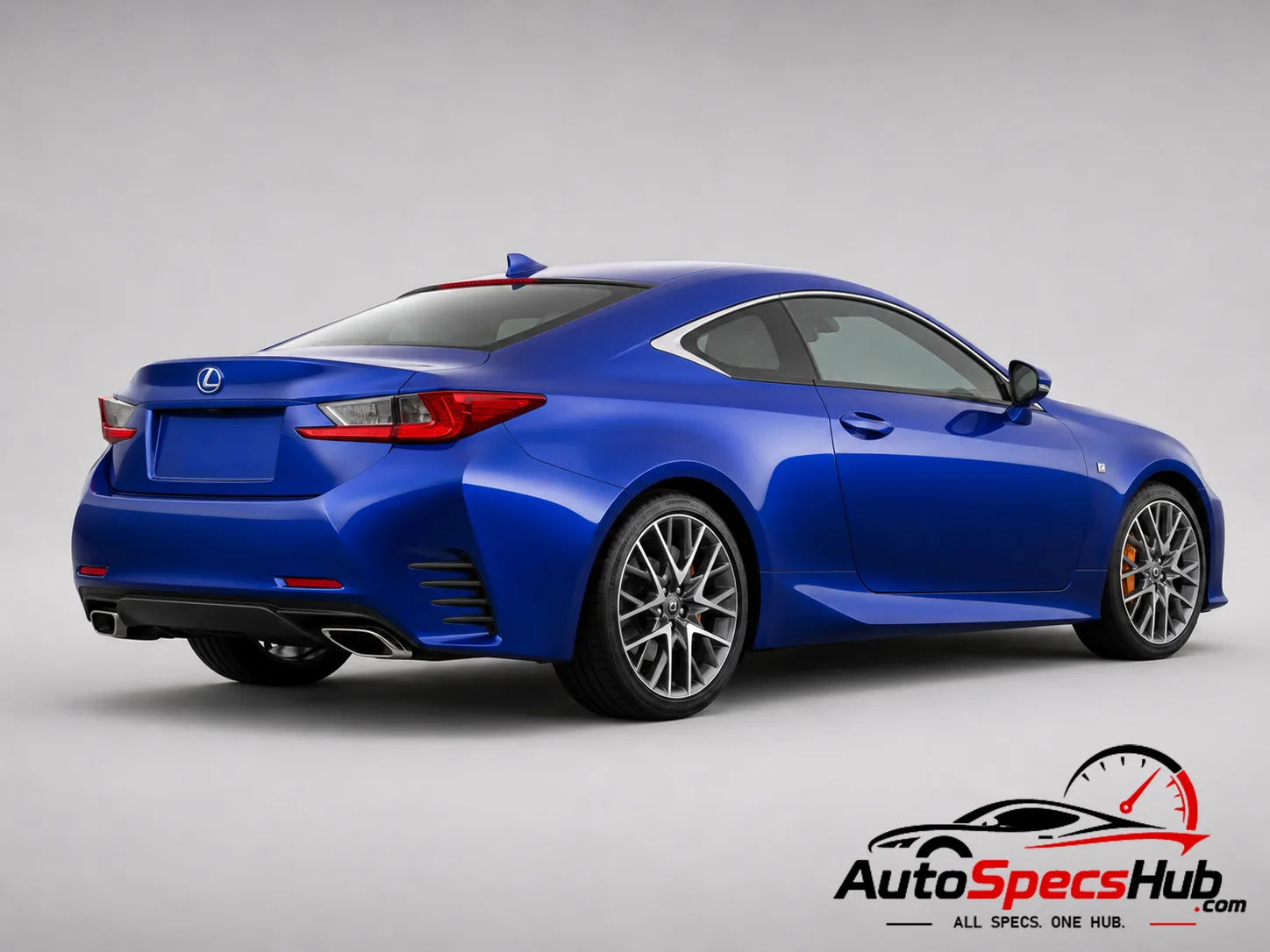 2016 Lexus RC 200t luxury coupe rear three-quarter view showing taillights and sporty design