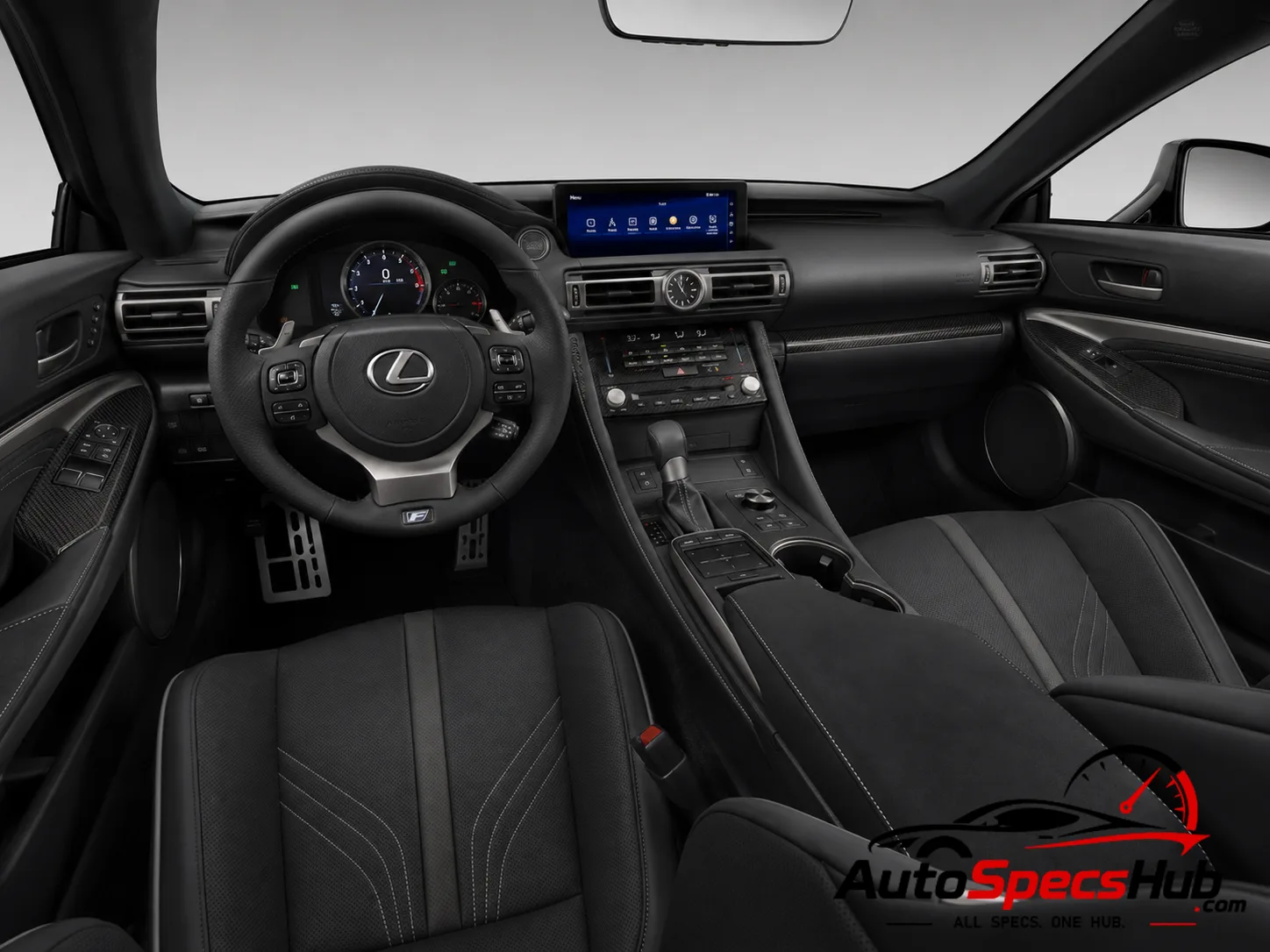 2019 (UXC1) Lexus RC F Track Edition interior dashboard and front cabin