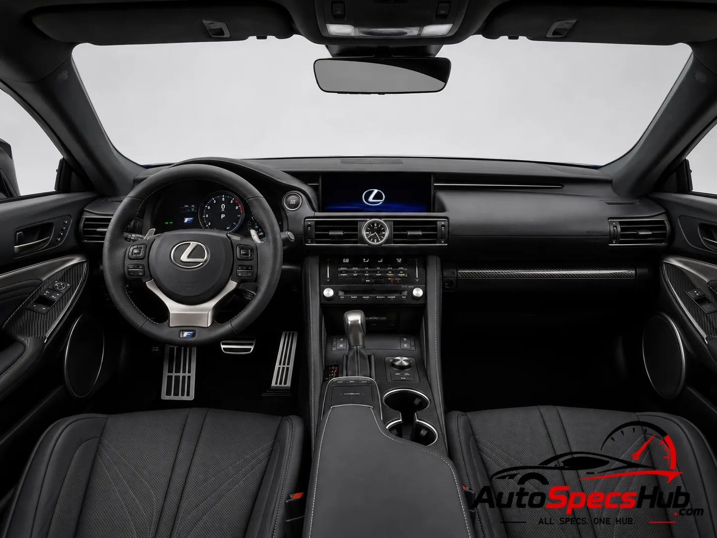 2019 (UXC1) Lexus RC F interior dashboard and front cabin