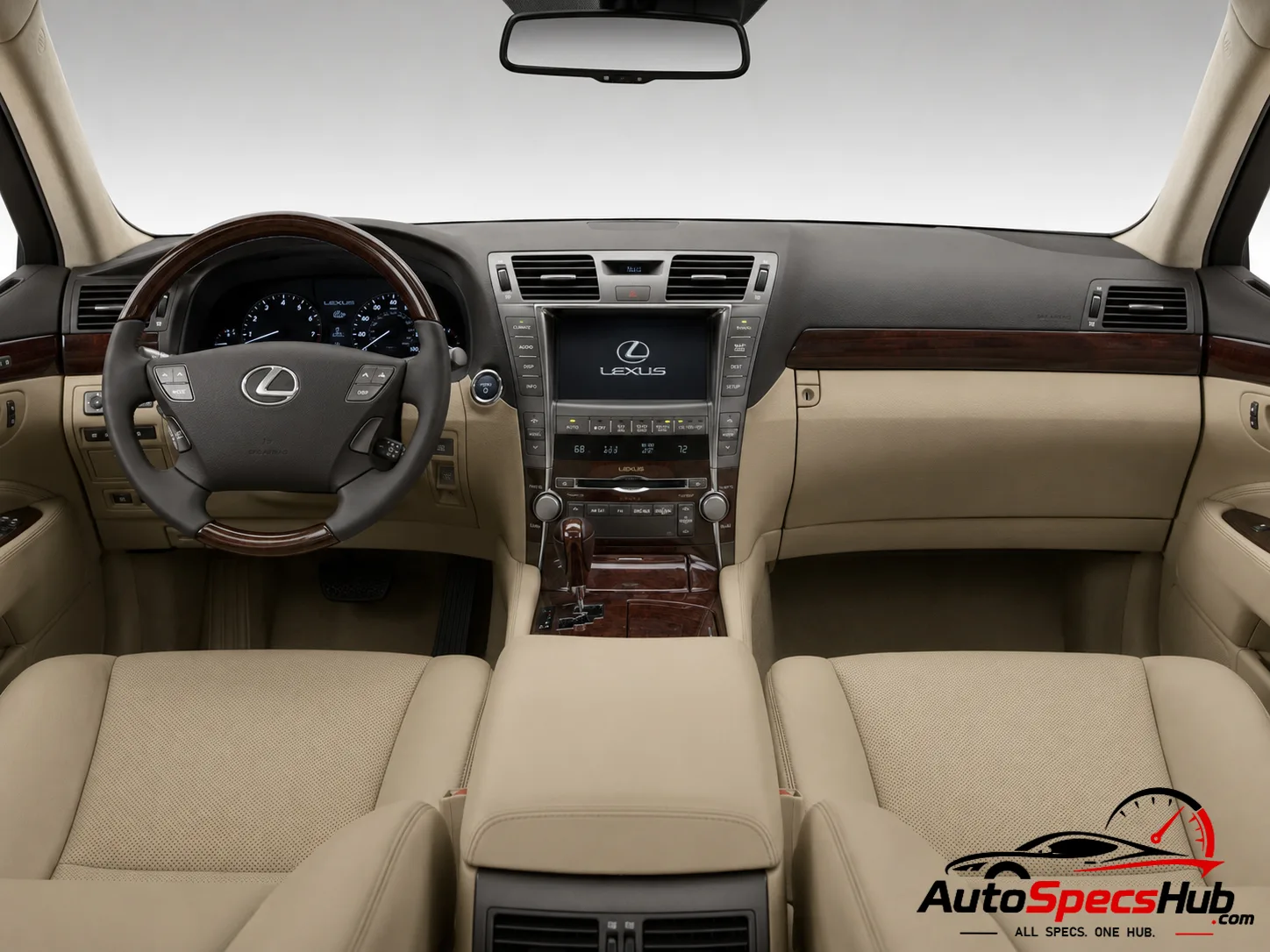 2007 Lexus LS 600hL (XF40) interior dashboard and front cabin