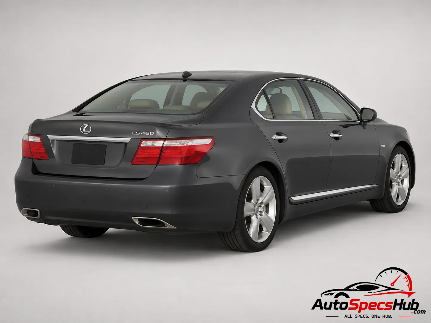 2006 Lexus LS 460 (XF40) rear three-quarter view