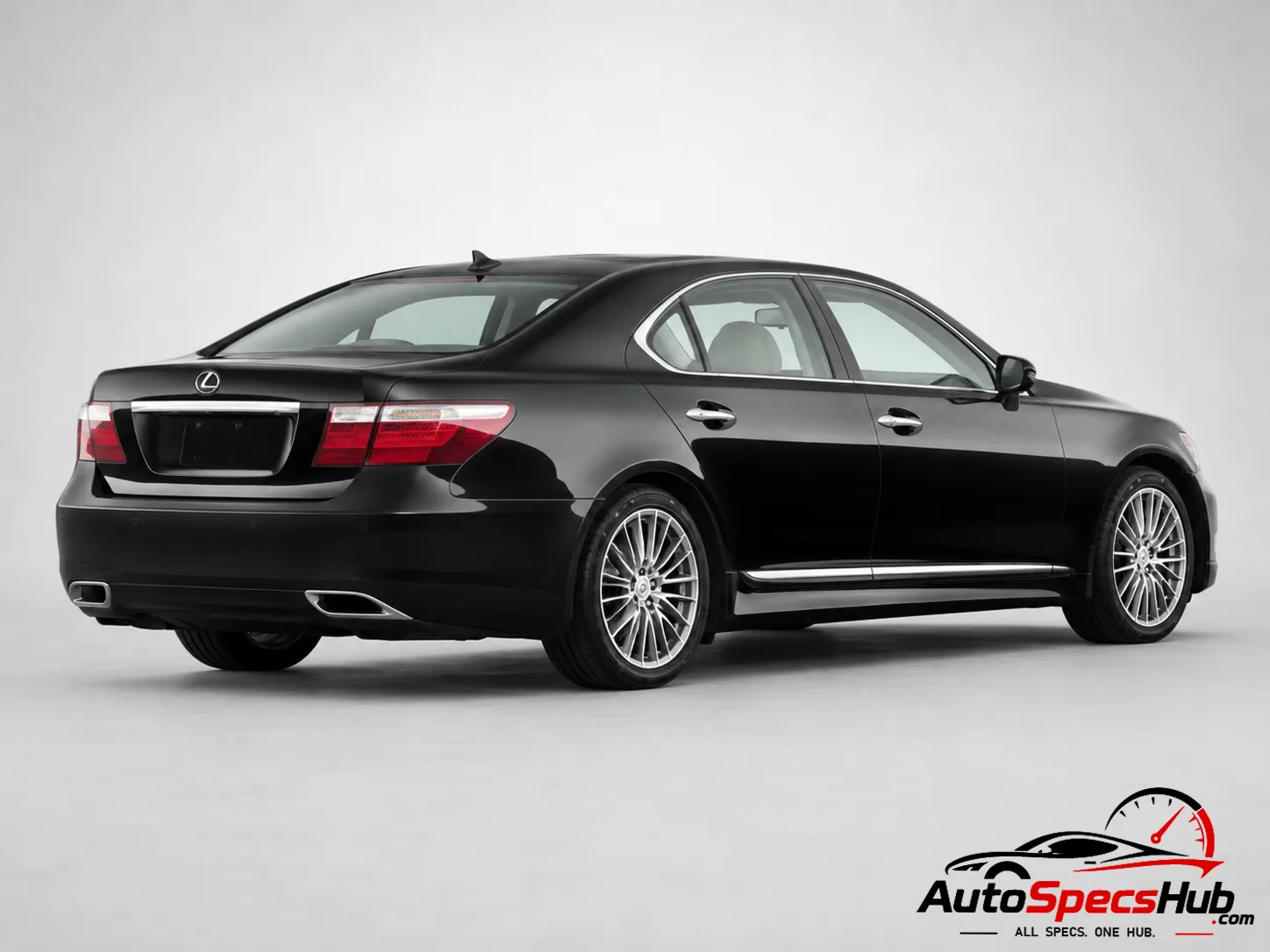 2009 Lexus LS 460 AWD rear three-quarter view showcasing premium luxury sedan styling