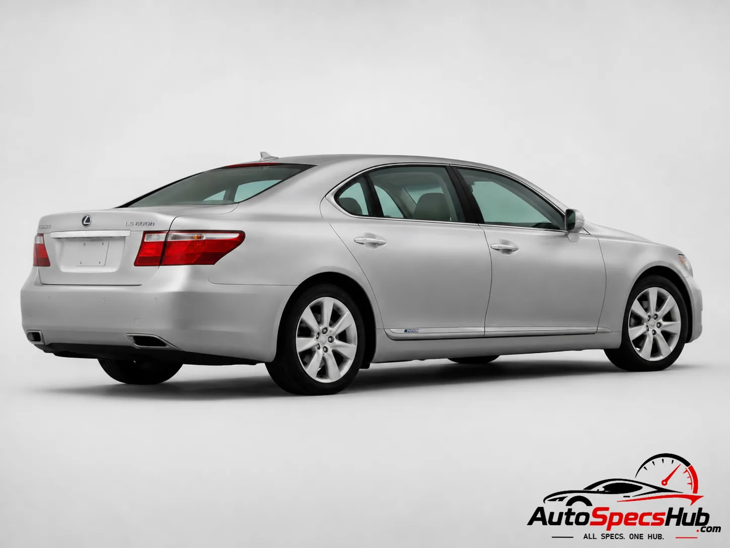 2009 Lexus LS 600hL rear three-quarter view showcasing luxury hybrid sedan design