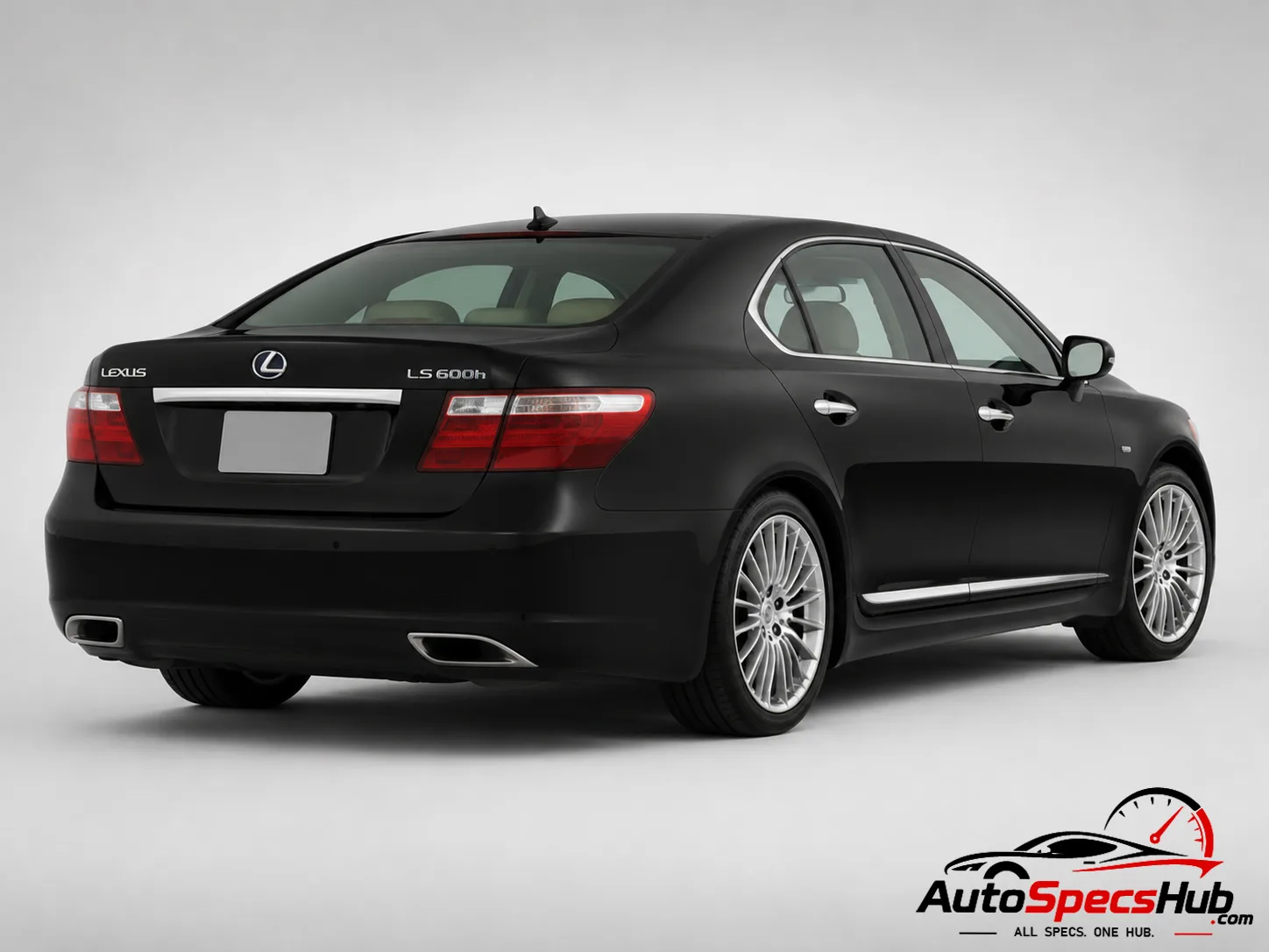 2009 Lexus LS 600h XF40 rear three-quarter view