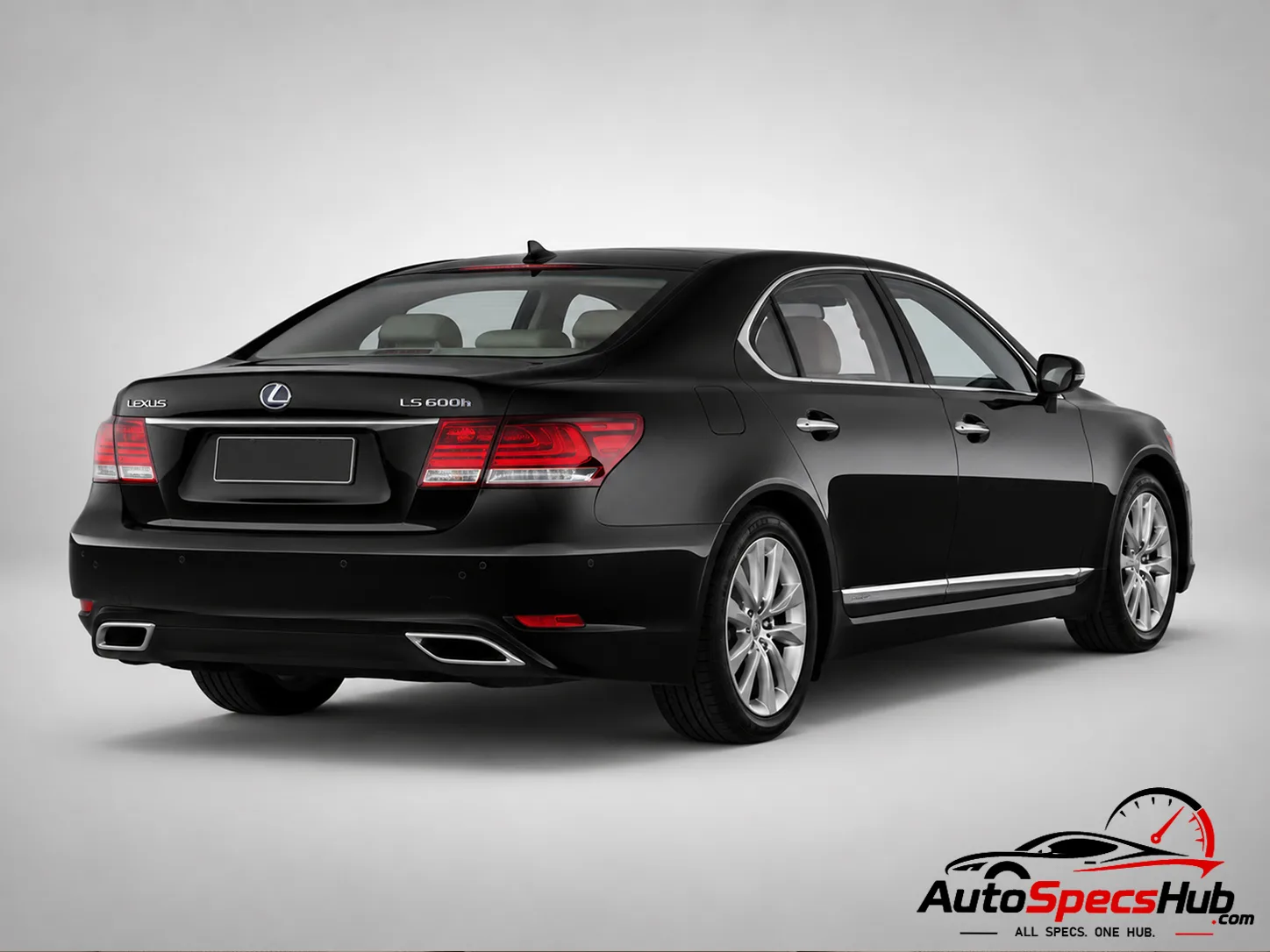 2013 Lexus LS 600h XF40 rear three-quarter view