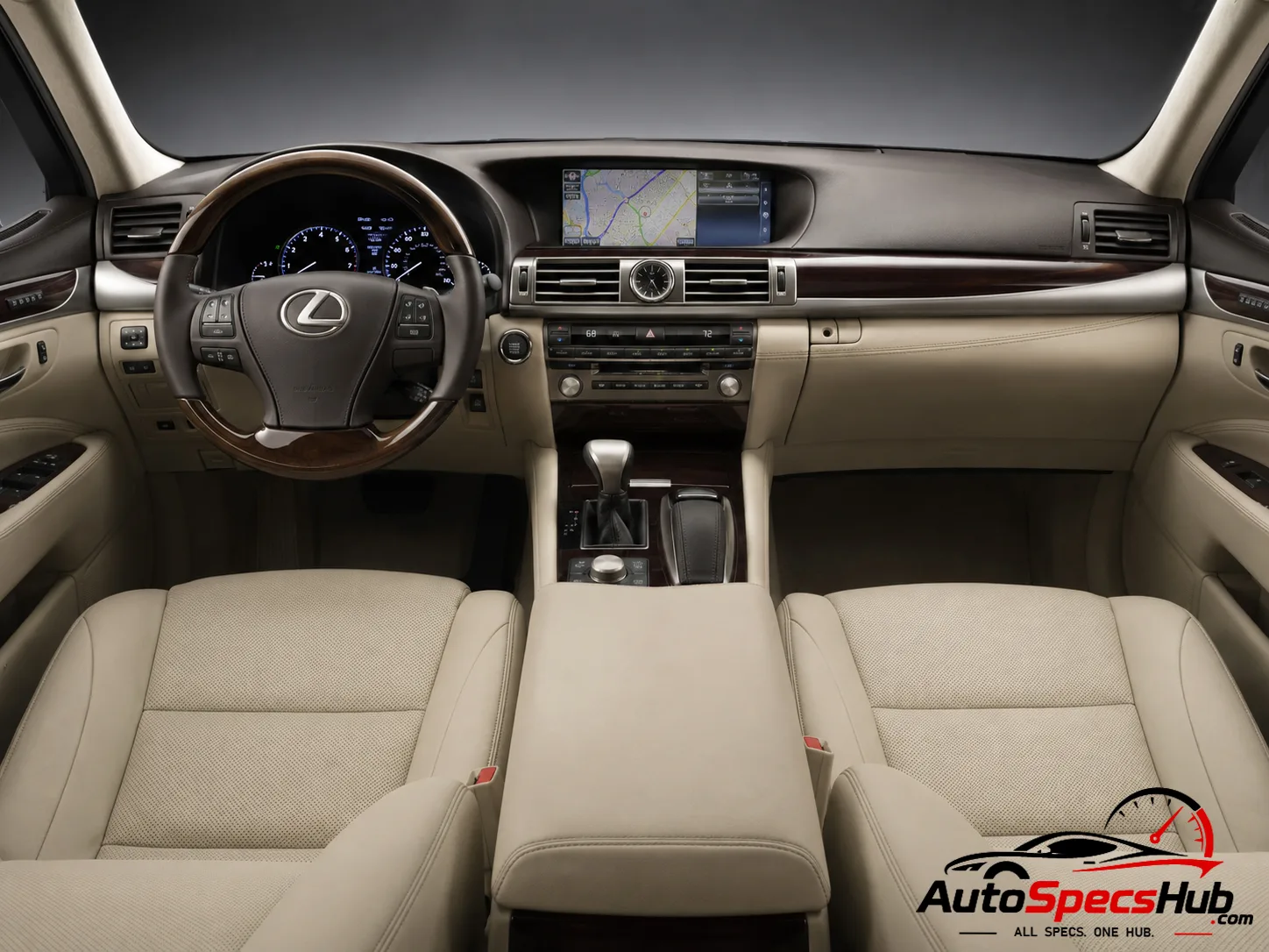 2013 Lexus LS 600hL interior dashboard and front cabin