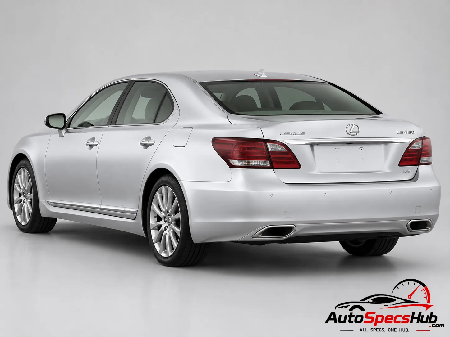 2013 Lexus LS 460 AWD rear three-quarter view